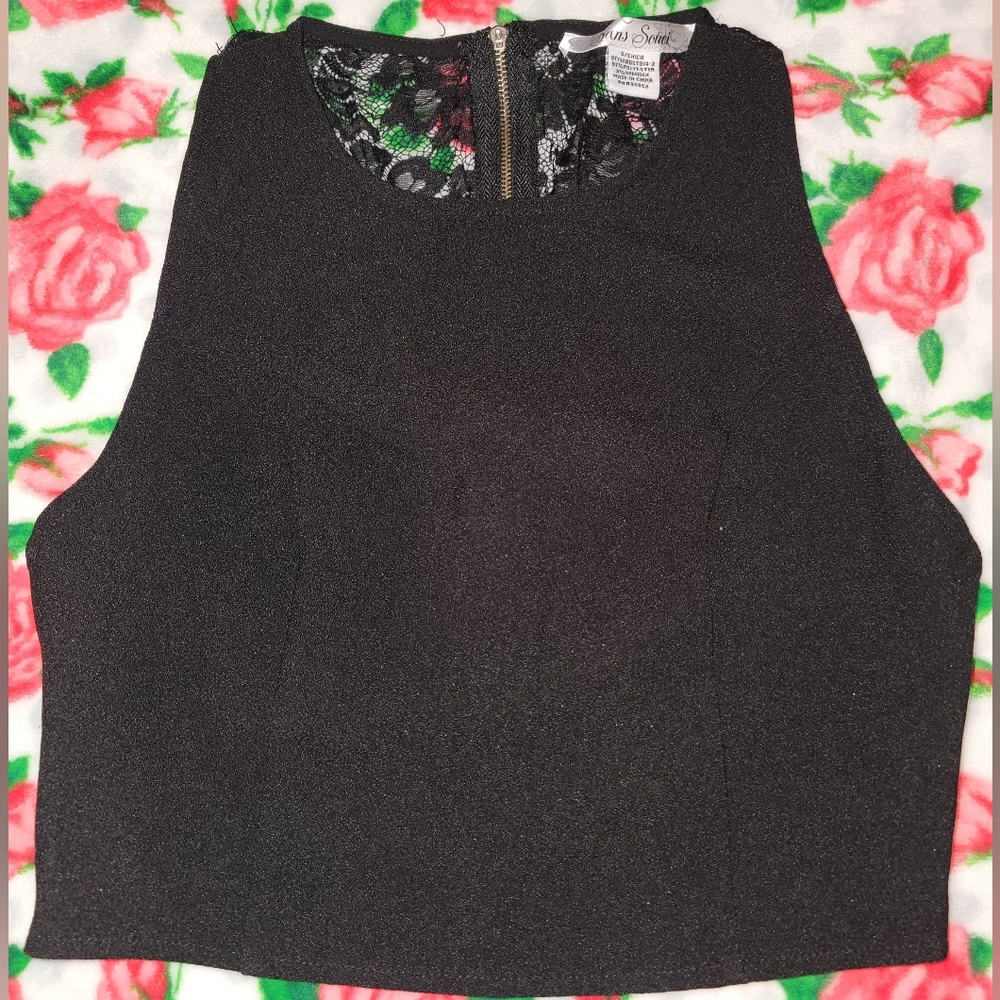 Black lacey top small
